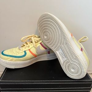 Nike Air Force 1 '07 LX Stitched Canvas Life Lime CK6572-700 Women's sz 7